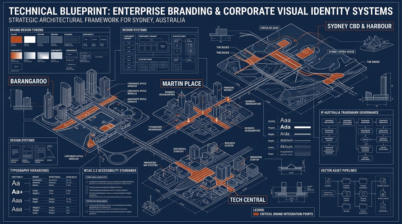 Branding in Sydney Technical Architecture Infographic